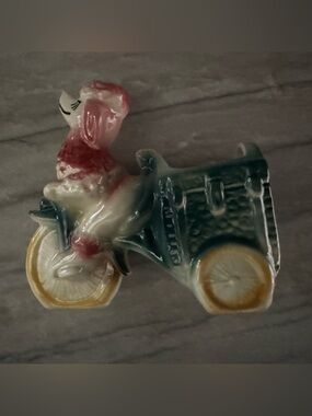 Shawnee Pottery 712 Poodle Pedal Cart  Pottery Planter vintage/MCM 🪴🐩